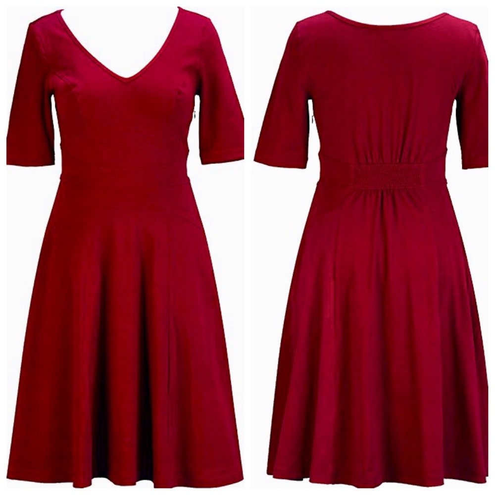 Eshakti NWOT Cotton knit Curved Waist Dress 18w